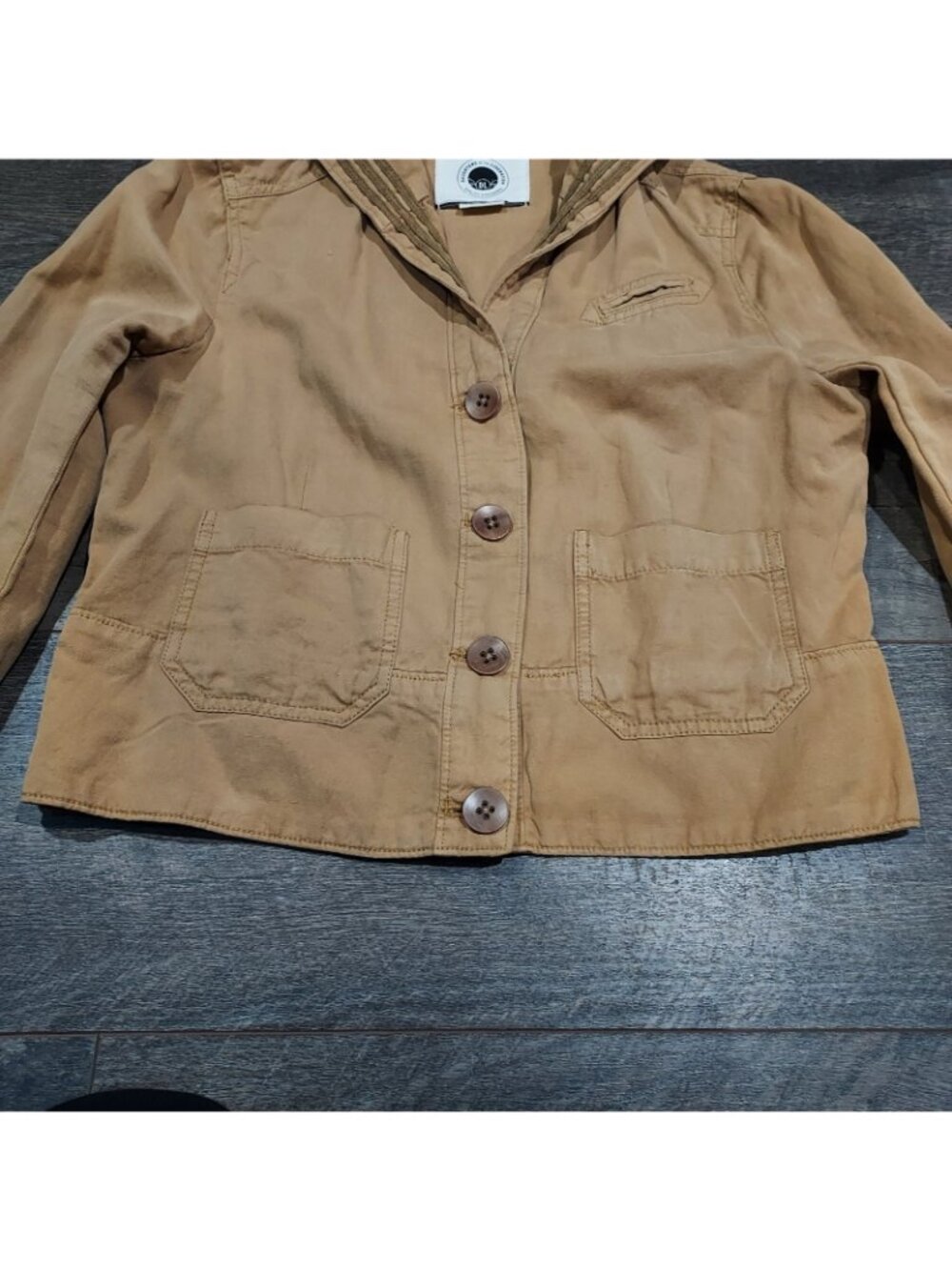 Daughters Of The Revolution Sailor Jacket Tan Military Women USA 4 - Picture 6 of 16